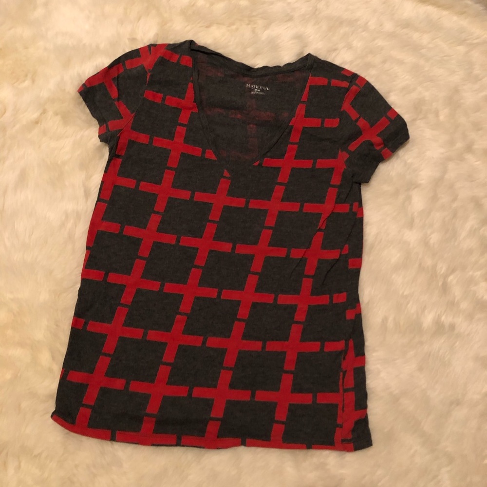 Merona Patterned V-Neck Top